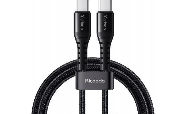 Mcdodo CA-5641 60W 3A Type-C To Type-C 1M Charging and Data Cable -Black
